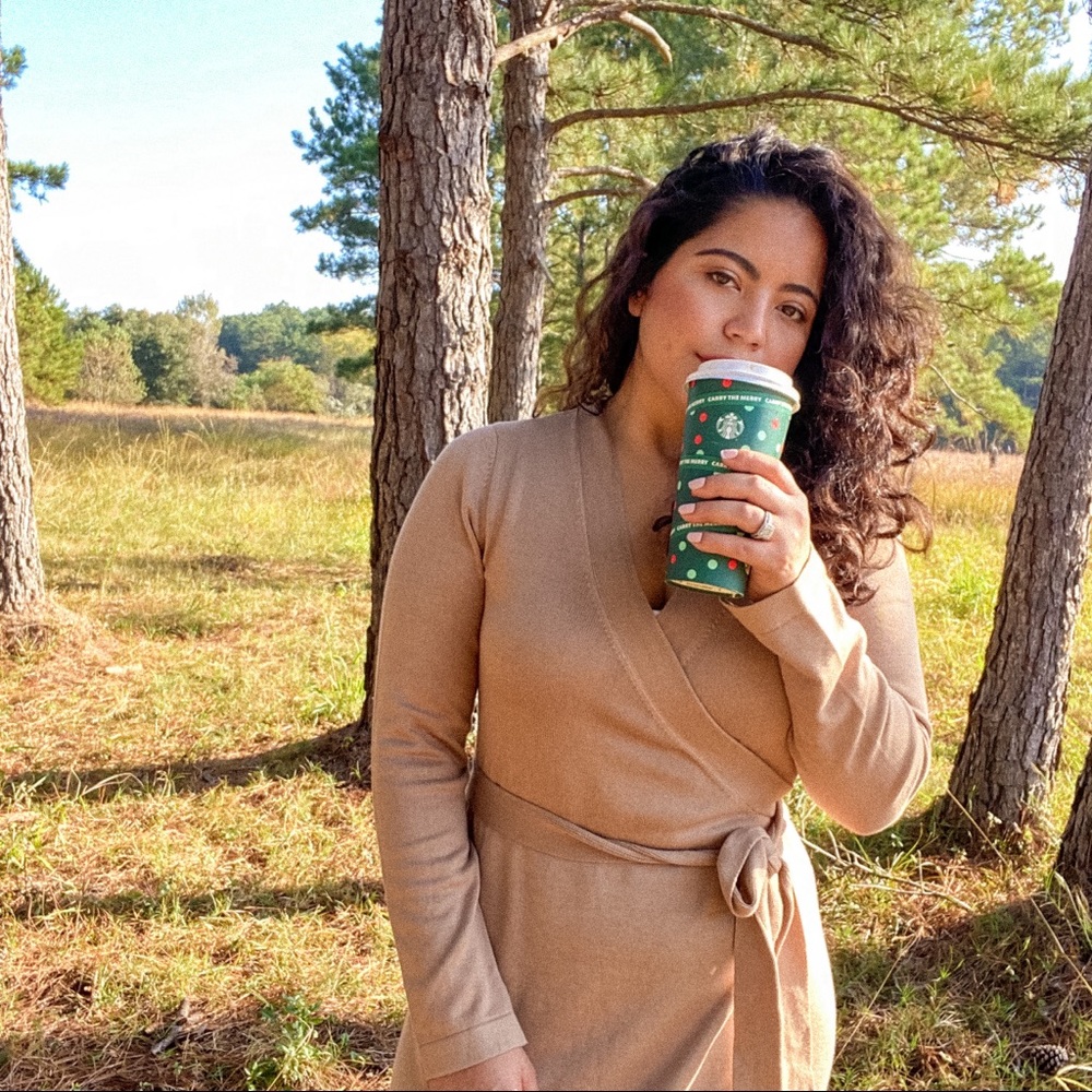 Mocha Wrap Dress